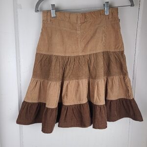 The Children Place Girls Corduroy Skirt Size 14 Brown NWT.